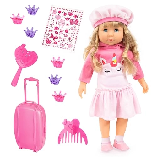 Bayer Design Charlene Interactive Doll - 46 cm Polypropylene Sleeping Eyes