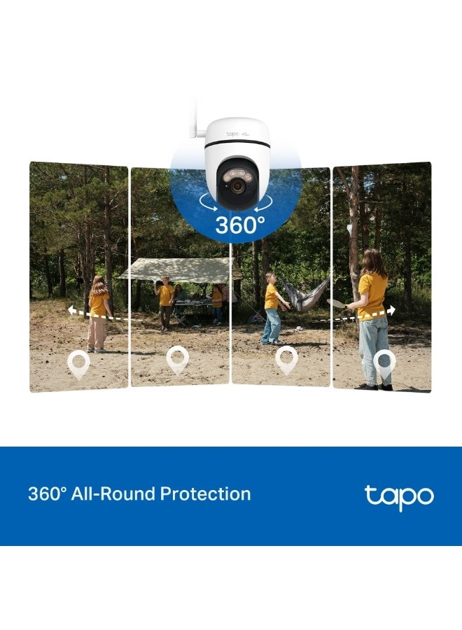 Tapo C615G - Solar-Powered Pan/Tilt 4G LTE Security Camera Kit