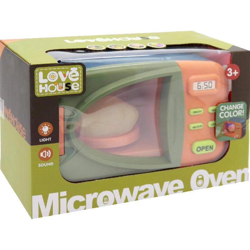 Masen Toys Love House: Microwave Oven - Color Changing Kid's Pretend Play (XG29)