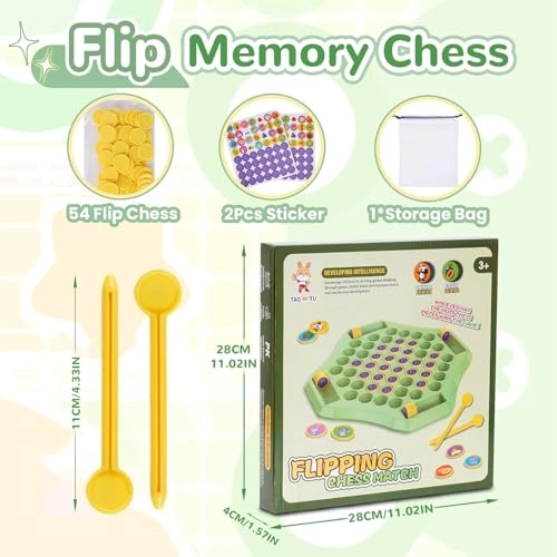 Flip Chess Memory Game - 3 years and up 54 pieces