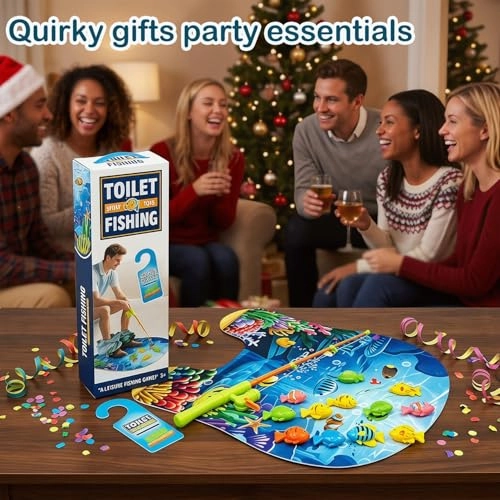 Toilet Fishing Game - Ocean Mat & Fishing Rod