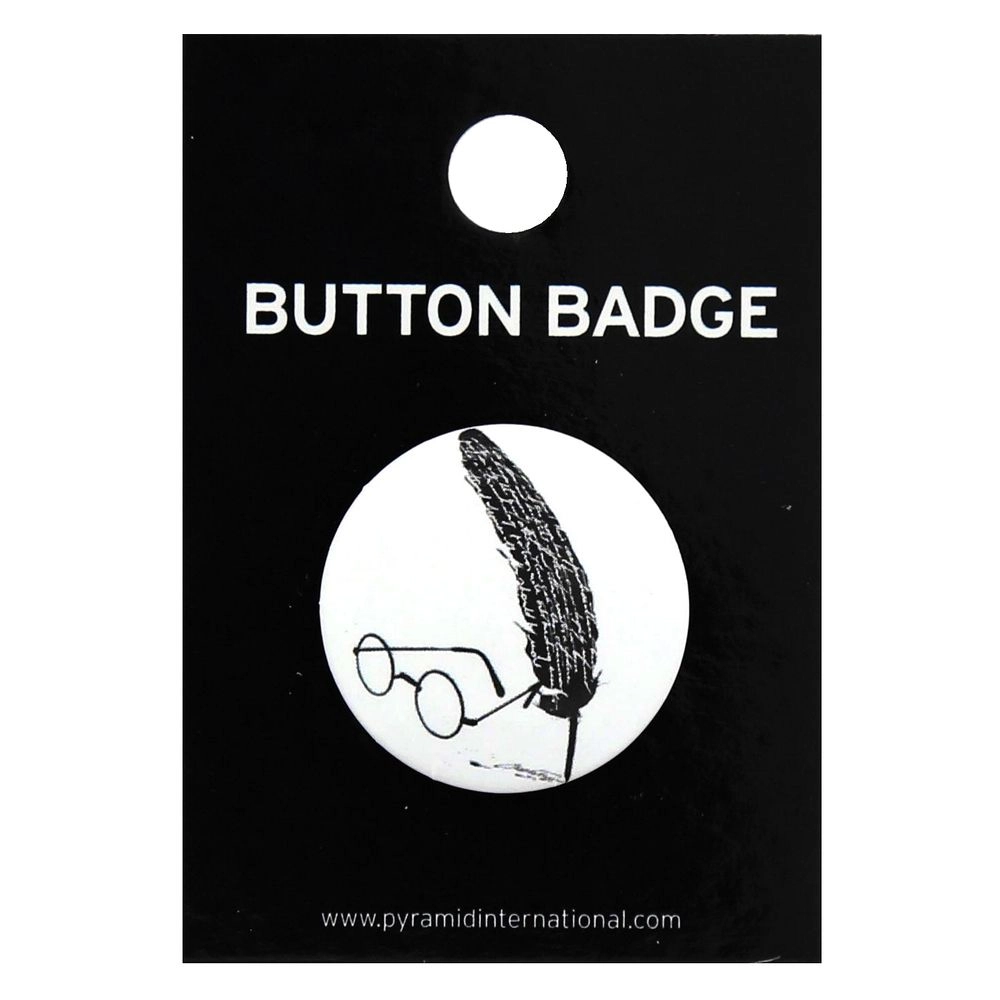 PYRAMID POSTERS Harry Potter Glass & Feather Badgge - 25mm