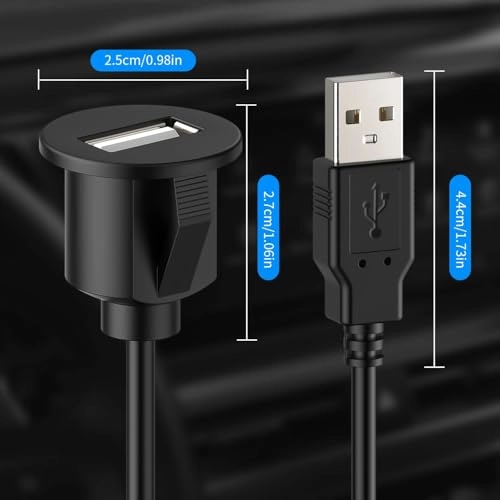 Universal Auto USB Extension Cable