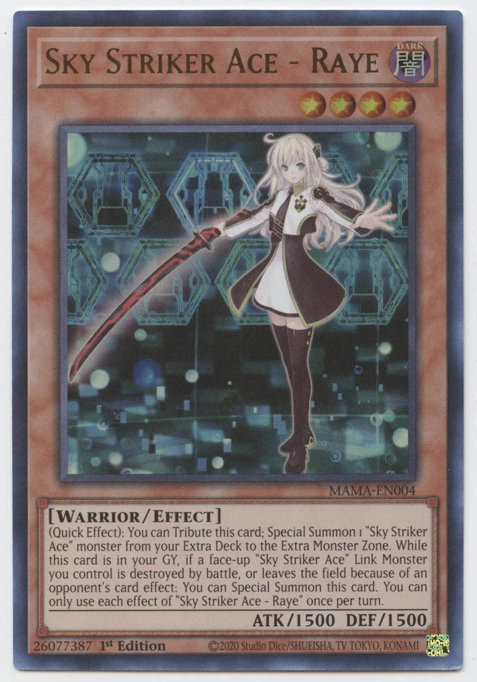 Yu-Gi-Oh! Sky Striker Ace Raye MAMA-EN004 - 1pcs
