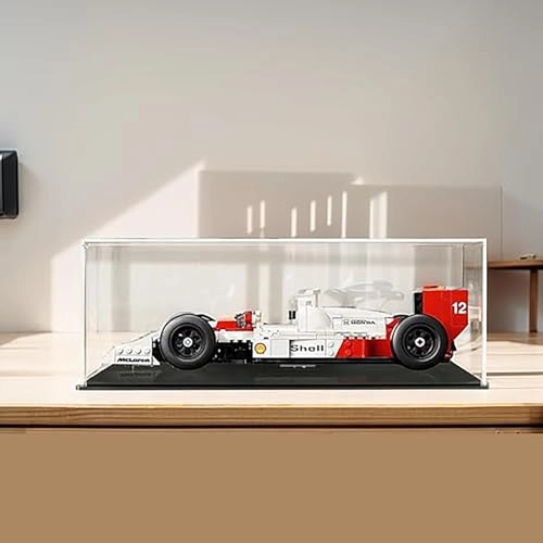 Acrylic Display Case for LEGO Icons McLaren MP4/4 & Ayrton Senna Vehicle Set 10330 - 3mm thickness
