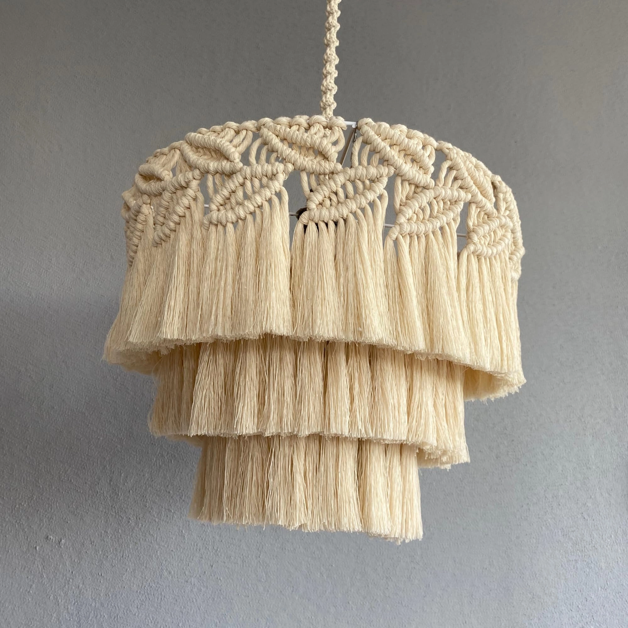 Bohemia Tassel Pendant Light - 24'' Leaf Beige