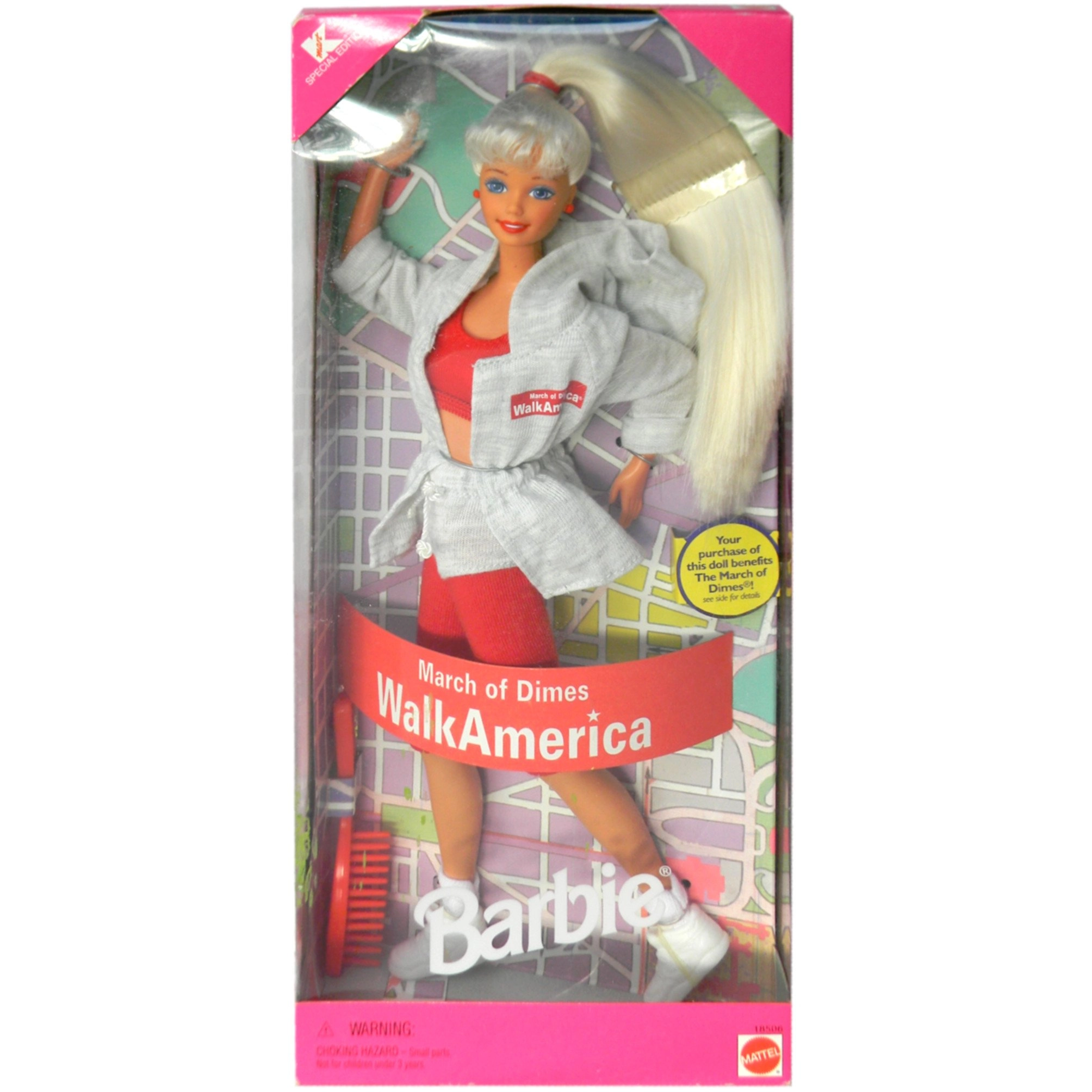 Barbie March of Dimes Walk America - 1997 K-Mart Exclusive Special Edition Ages 10+