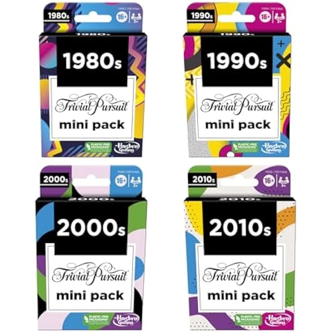 TRIVIAL PURSUIT MINI PACKS - MULTIPACK 4 Games