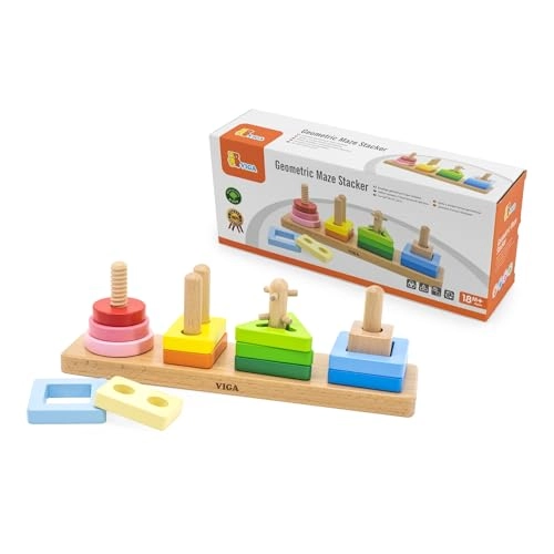 Geometric Maze Stacker - 18 months+