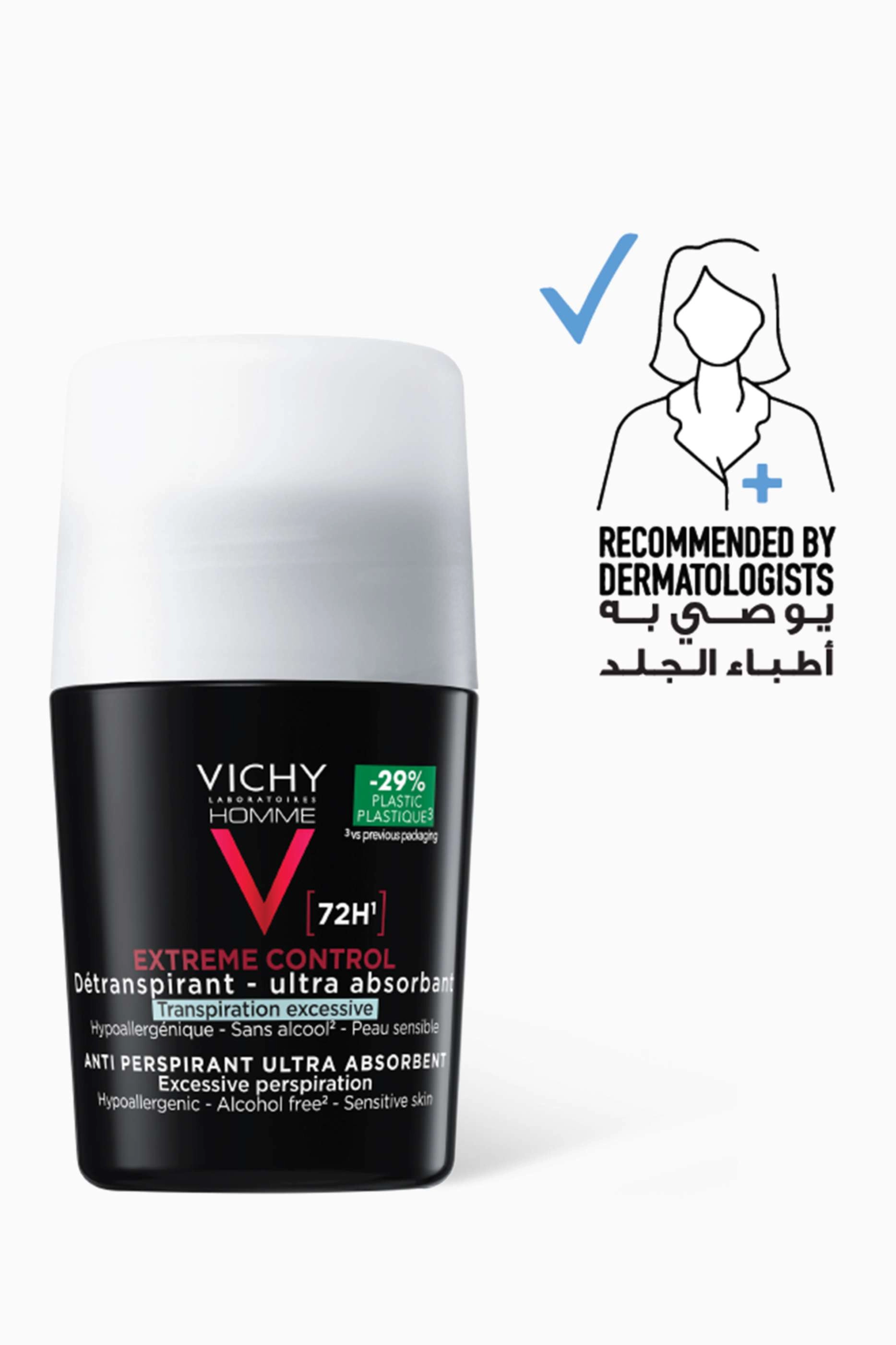 72-Hour Anti-Perspirant Homme Deodorant - No scent 50 ml