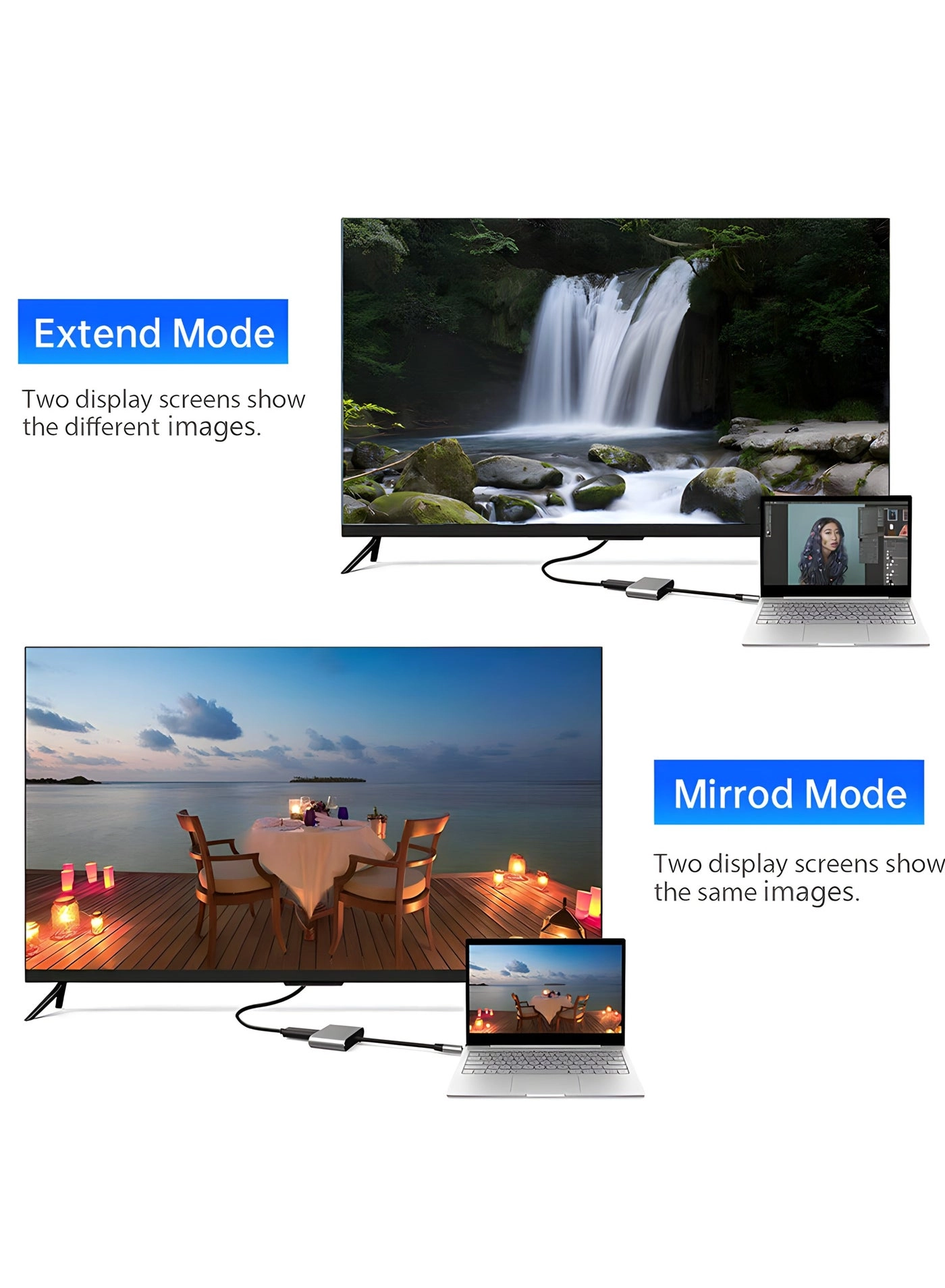 3-In-1 Type C To HDMI Adapter HUB - 4K UHD USB3.0 USBC Power Delivery