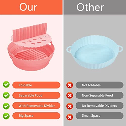 Air Fryer Liners - Silicone 1 x Air Fryer Liners 1 x Separator Pad