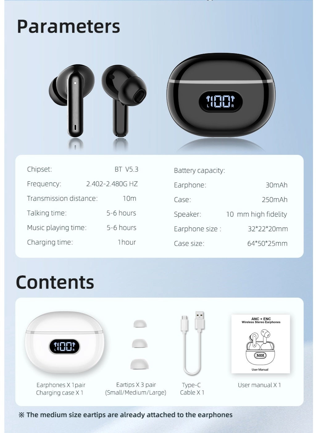 J96 Wireless Earbud
