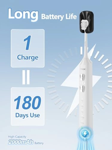 Sonic Electric Toothbrush - 3 Intensity Levels 5 Modes 40000 VPM