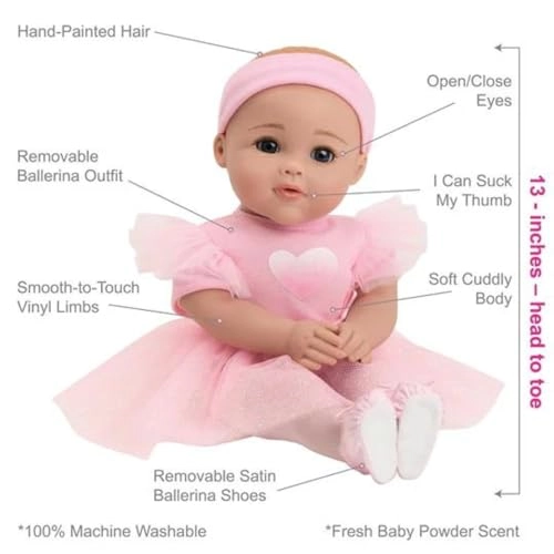 Aurora Ballerina Doll - 13 inch Open/Close Eyes