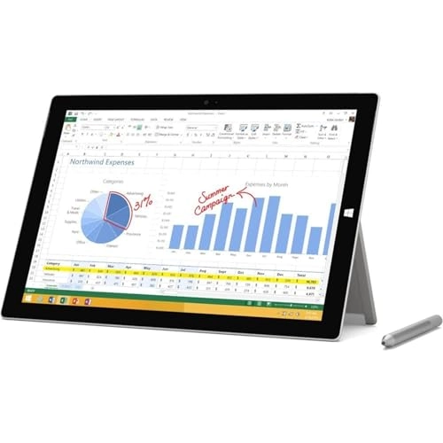 (Renewed) Surface Pro 3 Detachable 2-in-1 - 12'' Core i5-4300U 4GB DDR4 128GB SSD