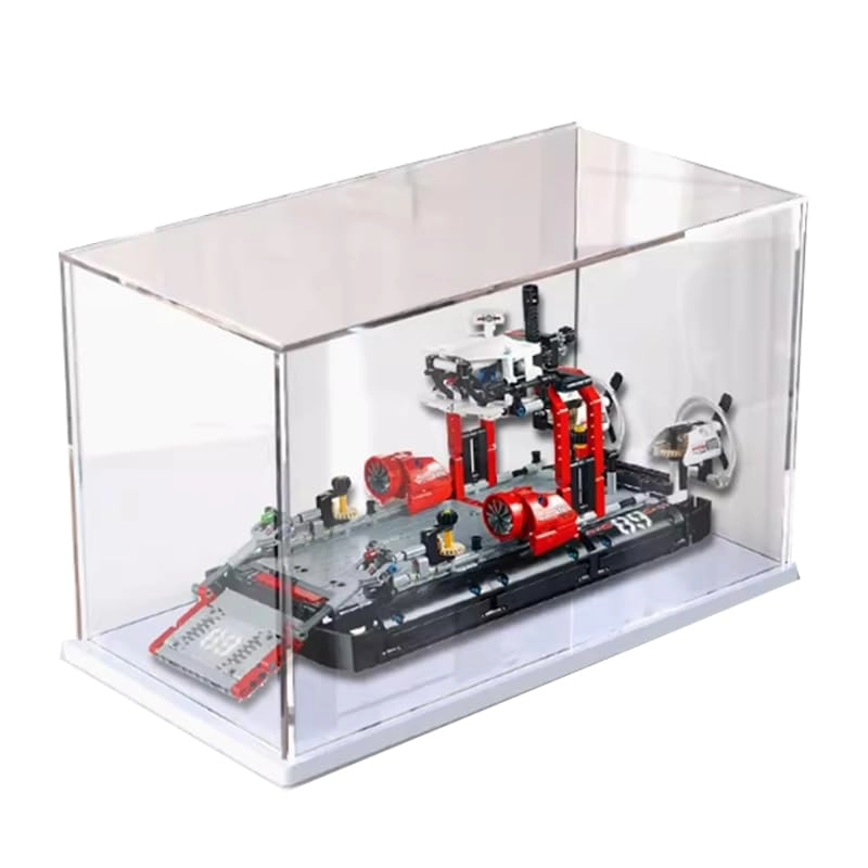 Acrylic Display Case - for Lego Technic 42076 Transparent Black Bottom