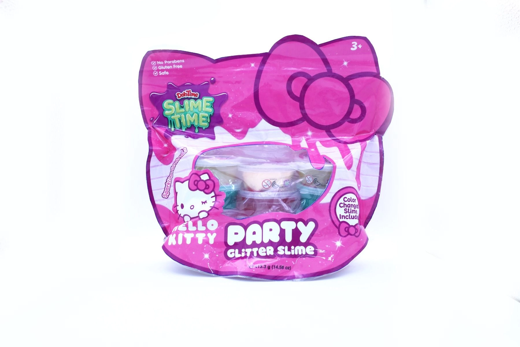 DohTime Slime time H.Kitty Party Glitter - 3+ years 12 pcs