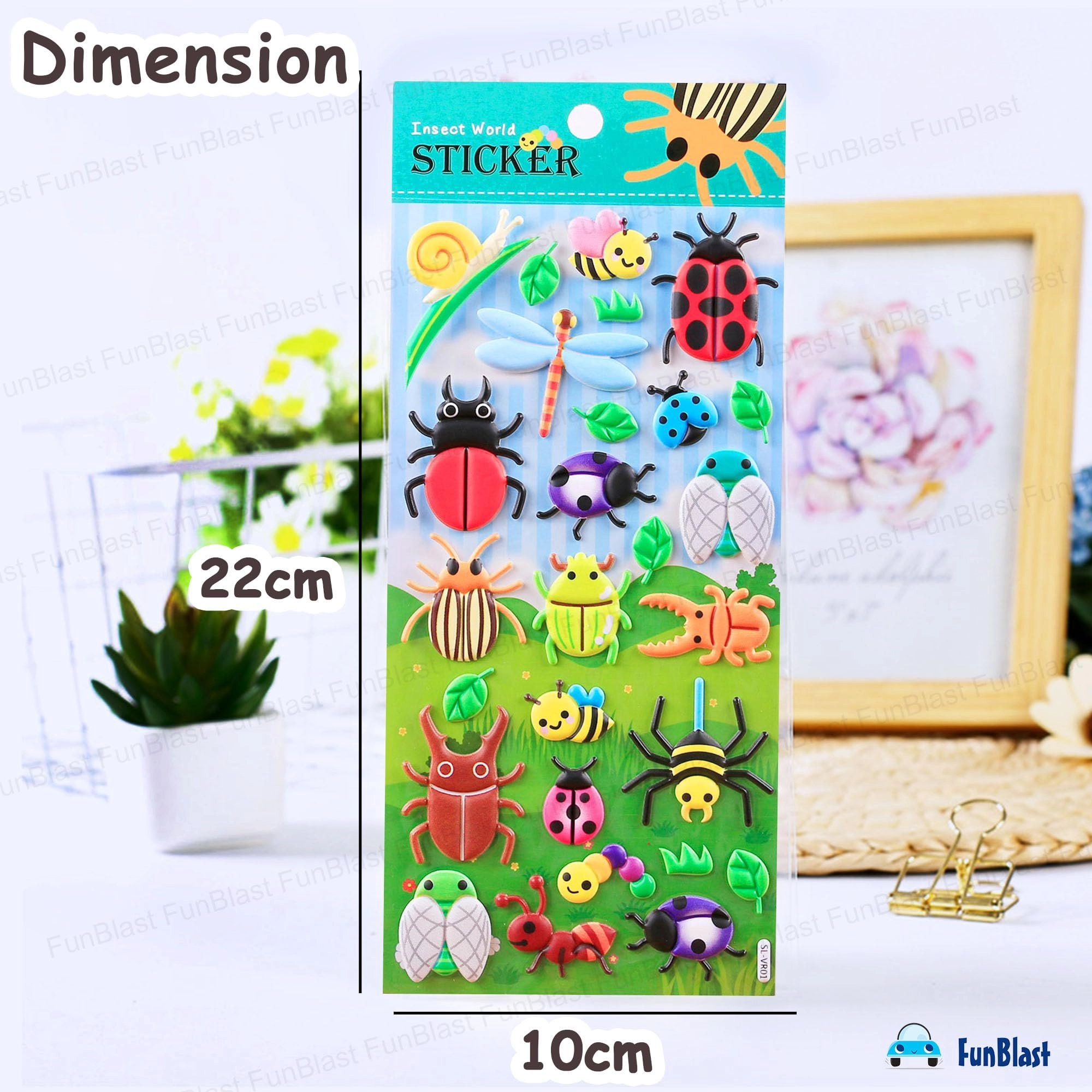 Insects World Sticker Book 150 pcs