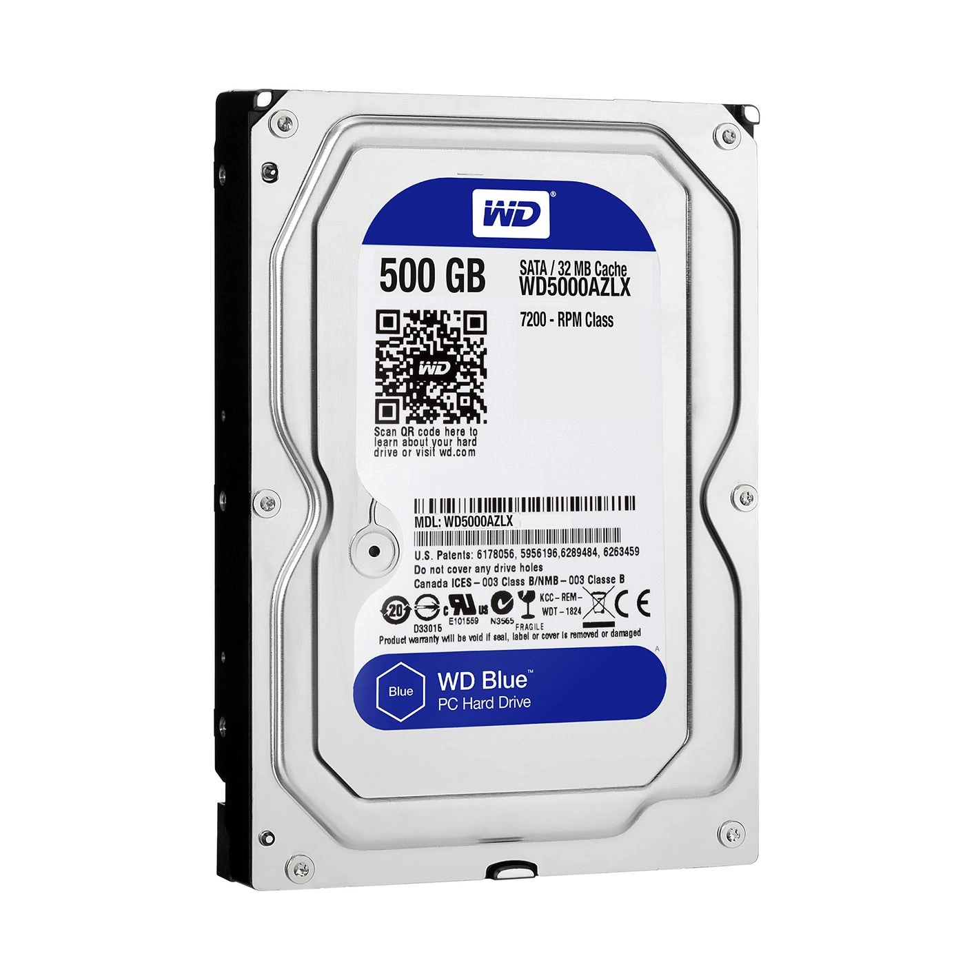 WD Blue 3.5" 7200rpm 32MB SATA 6Gb/s (WD5000AZLX) - 500GB
