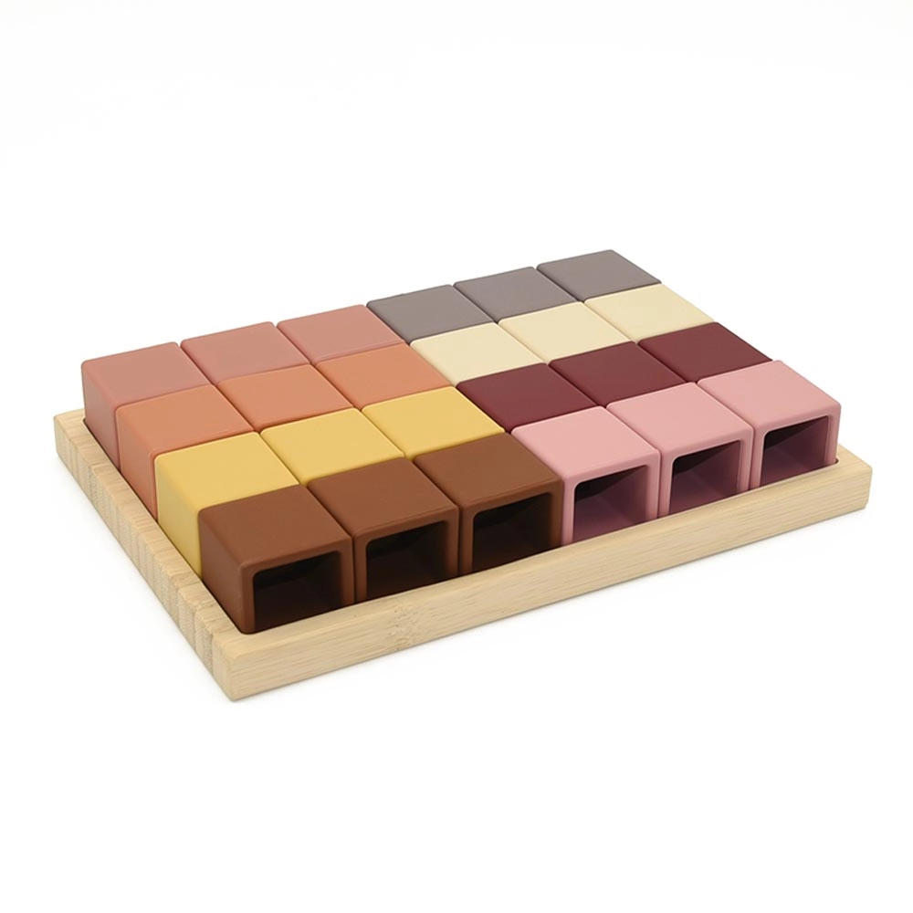 Silicone Cube Puzzle - Suitable for 3 years and above 24pc