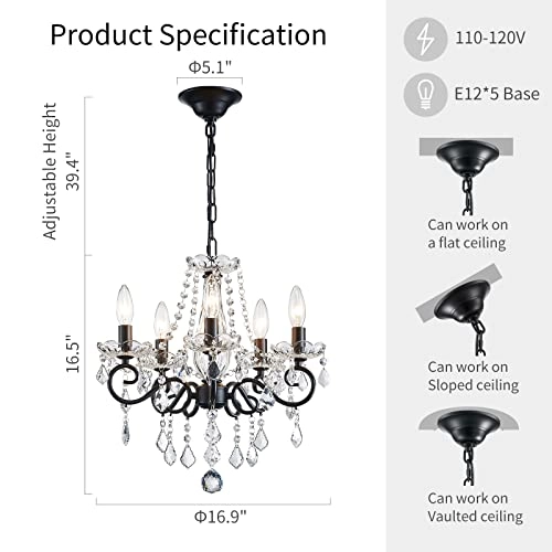 Small Crystal Chandelier