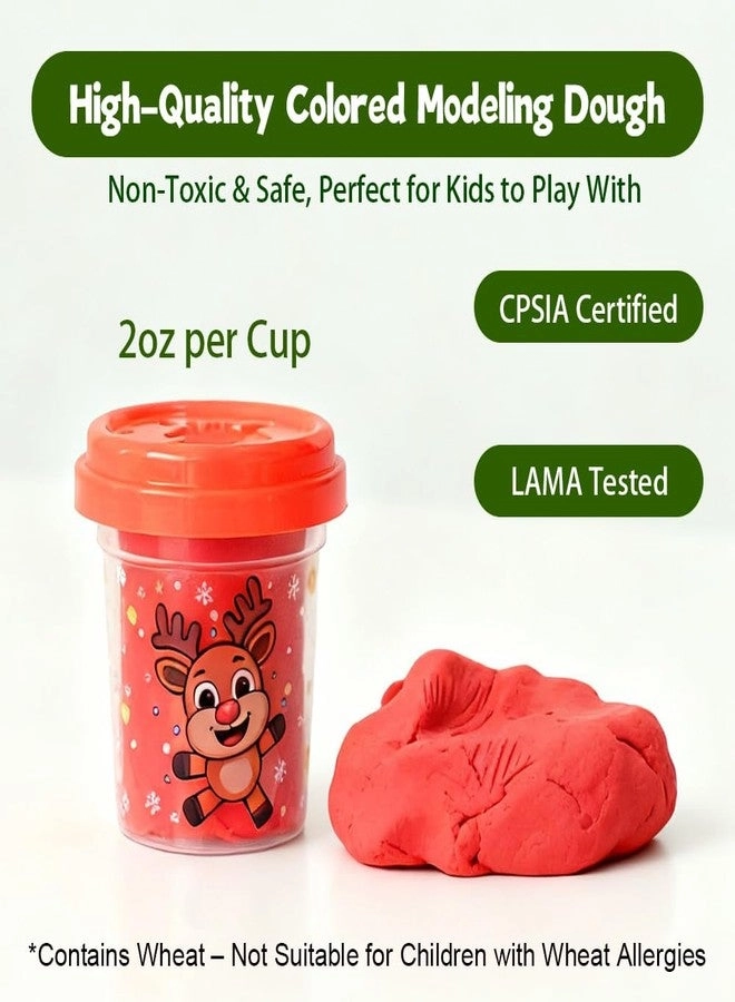 Christmas Modeling Dough Set - 2oz per Cup
