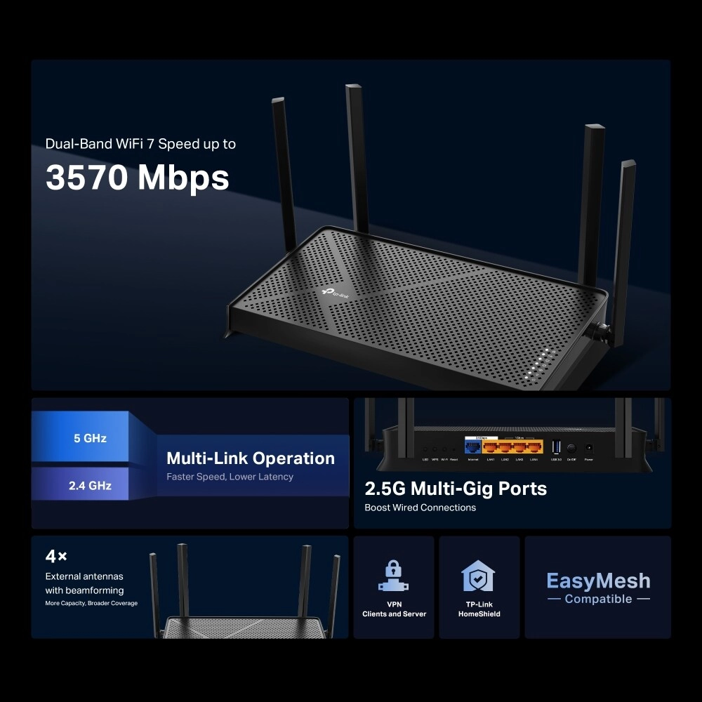 BE3600 - 3600 Mbps Wi-Fi 7