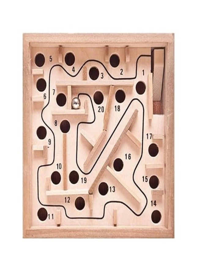 Wooden Maze Balance Board Puzzle