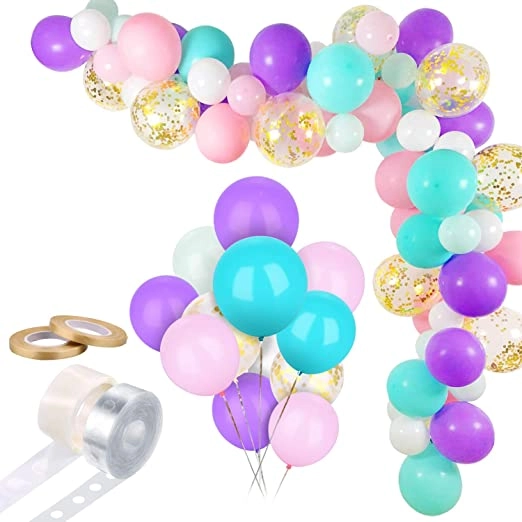 JOLLITY LLC Unicorn Balloons Arch Garland - Baby Shower