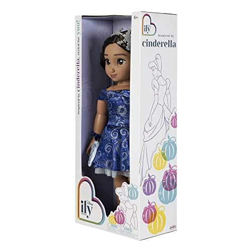 Cinderella Doll - 18-inch Brunette Sparkly Blue Dress