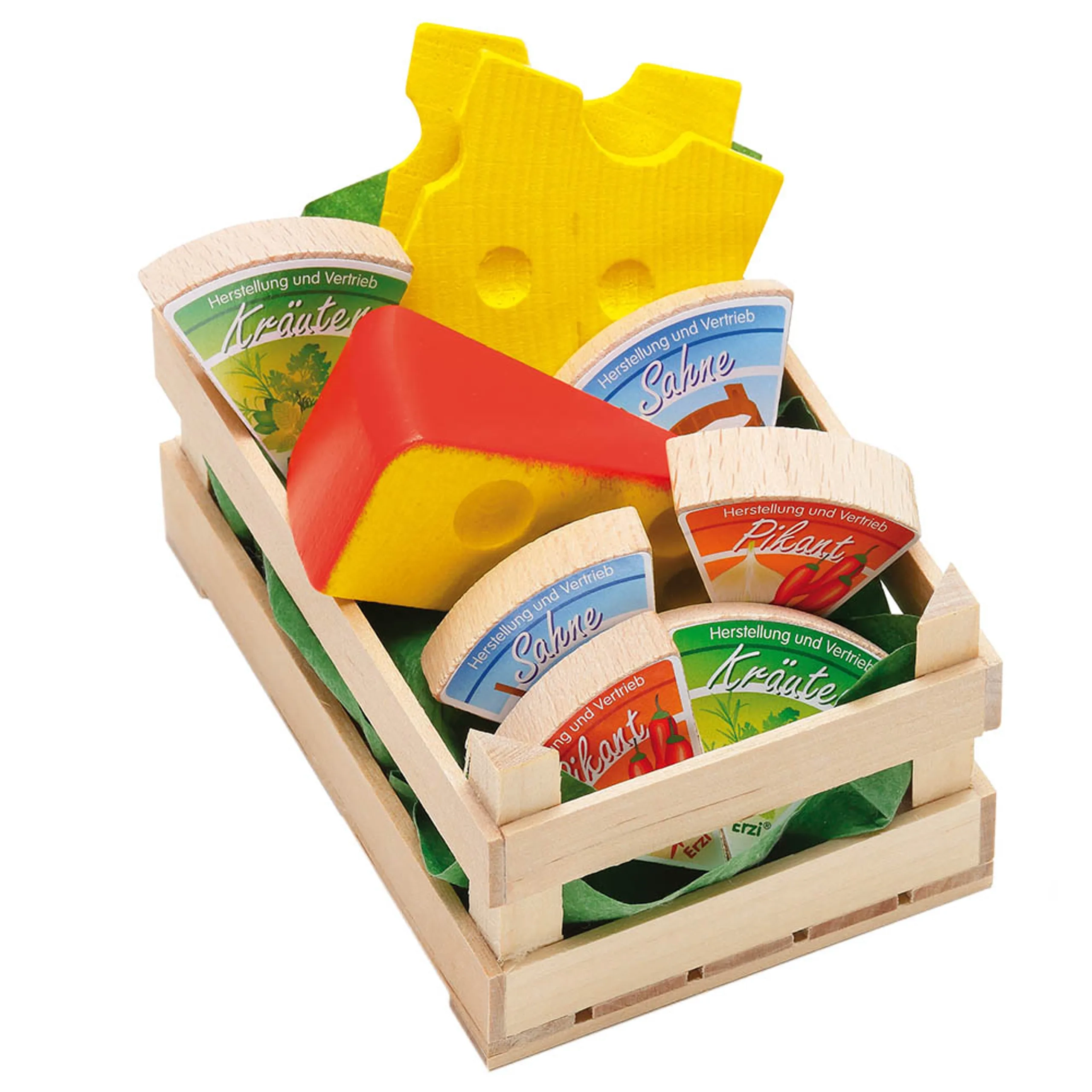 Erzi Assorted Cheese Small - Suitable for 3-6 years 9 pieces