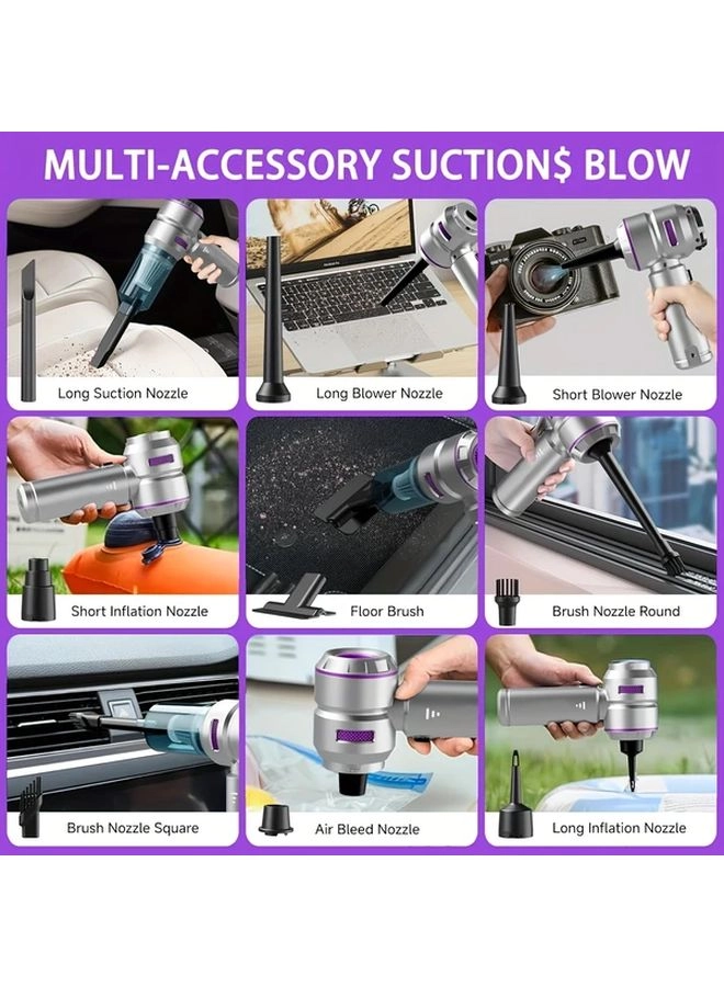 4-in-1 Wireless Handheld Vacuum Cleaner - 2000mAh