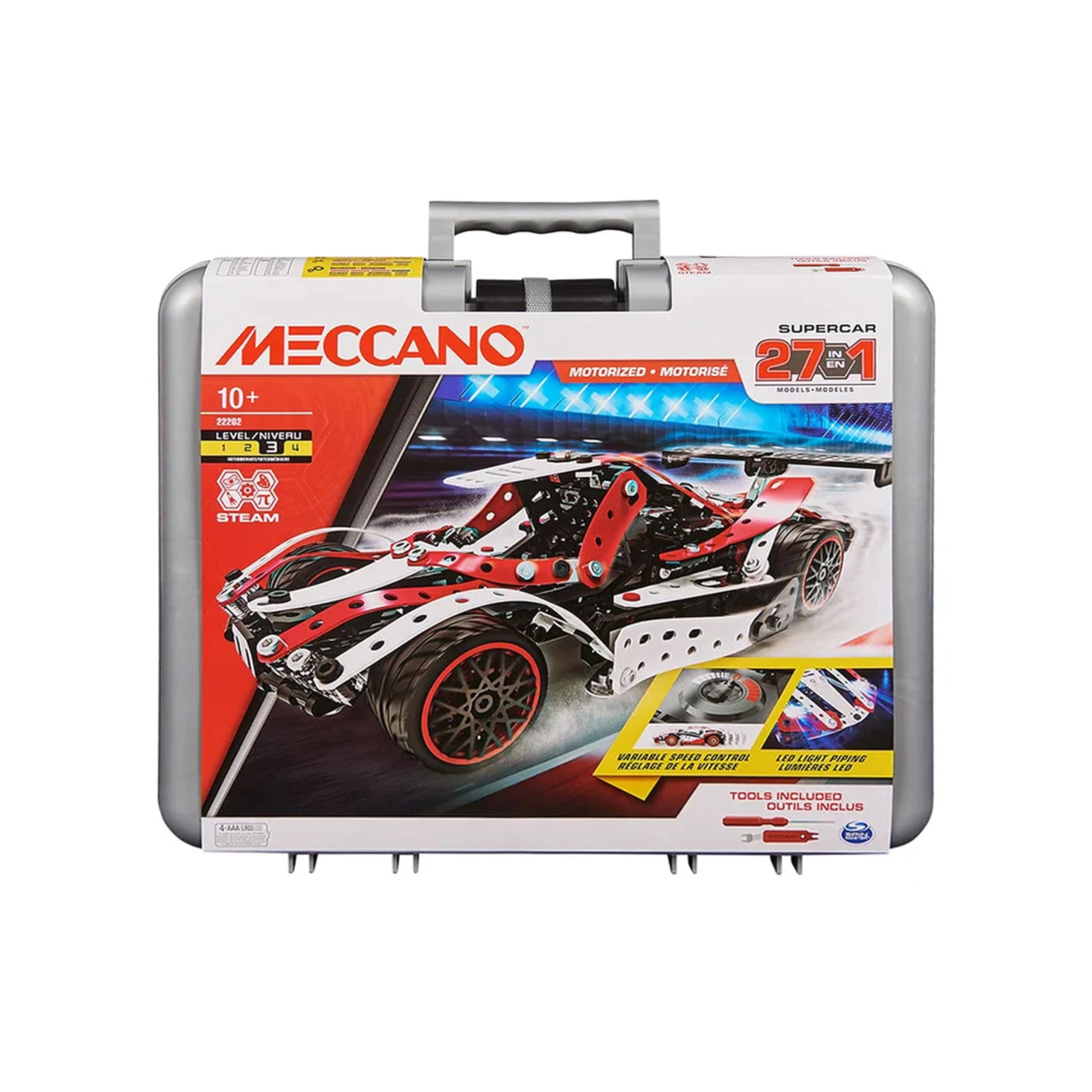 Motorized Supercar STEM Activity Building Kit - 27-in-1 466 pcs