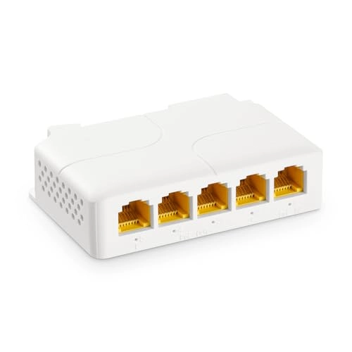 5 Port PoE Extender - 44-57 Vdc 90W/60W/30W 4 PoE out