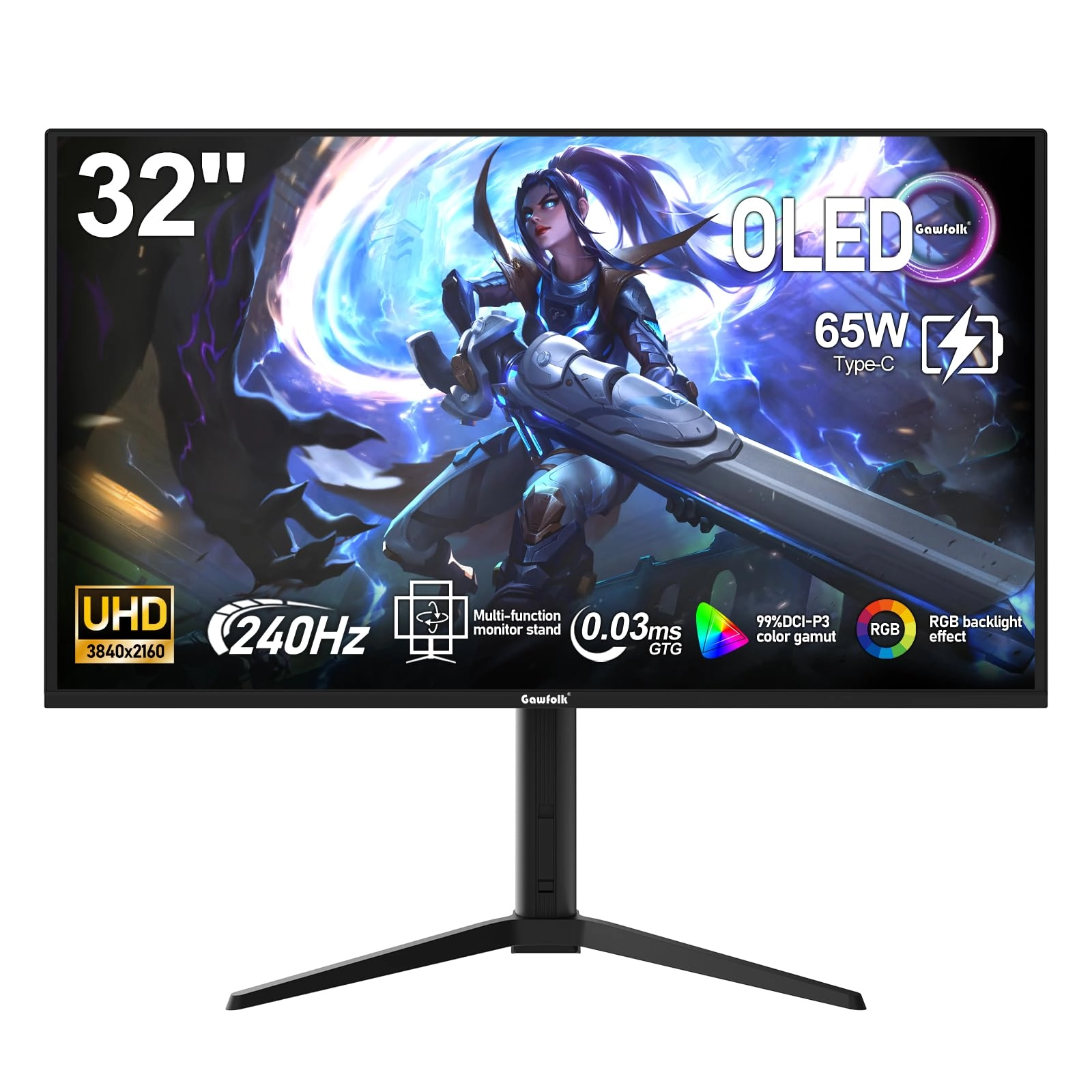 Gawfolk GF320L - 32 Inches 3840 x 2160 Pixels