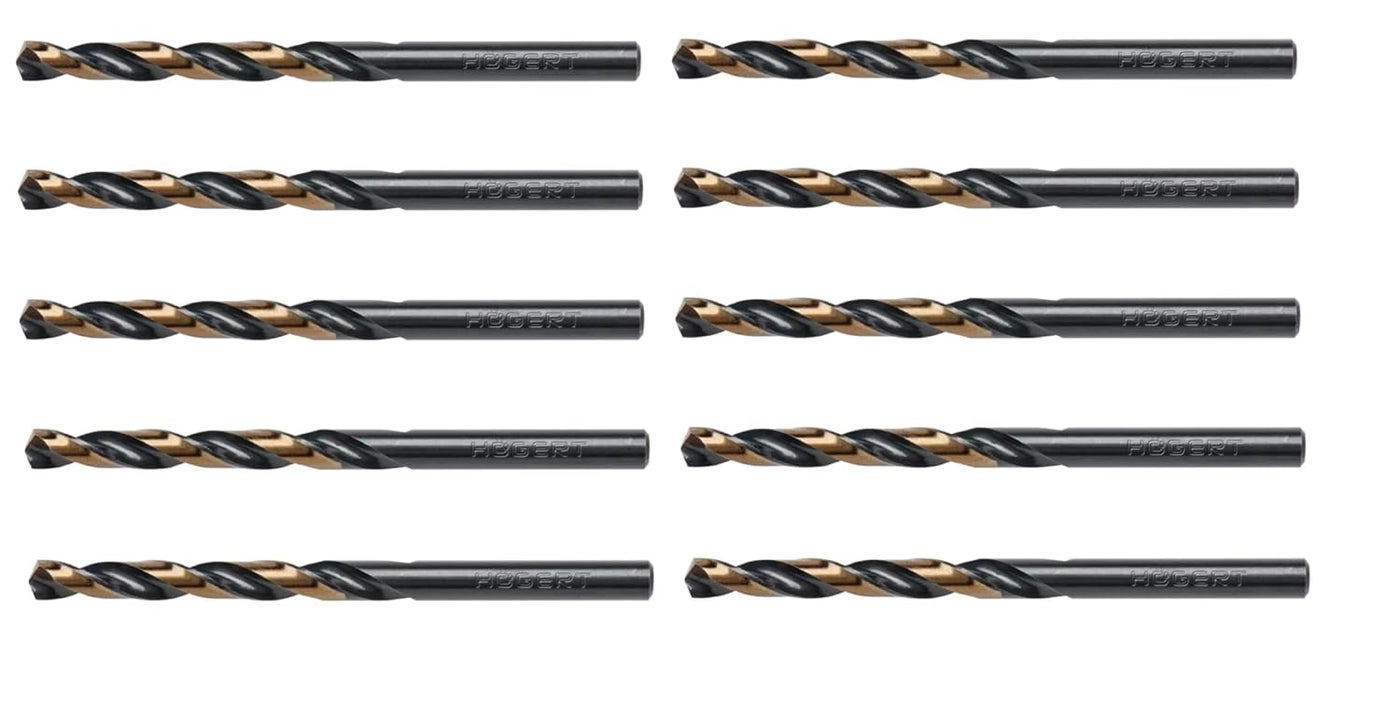 HÖGERT Technik Metal drill bit - high quality alloy 10 pcs 50 mm
