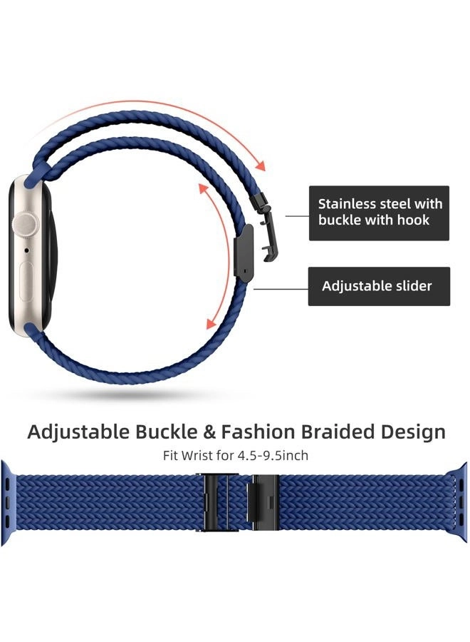 Elastic Nylon Compatible with Apple Watch Band - 44mm 45mm 42mm 49mm 46mm 41mm 40mm 38mm Pack