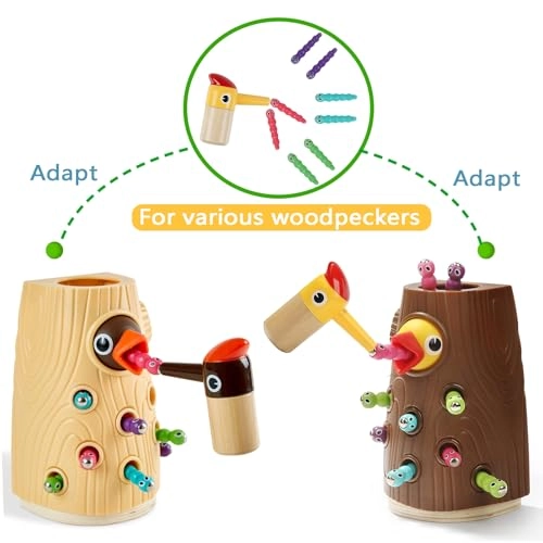Woodpecker Toy Worms Replacement Set - 24 months - 6 years