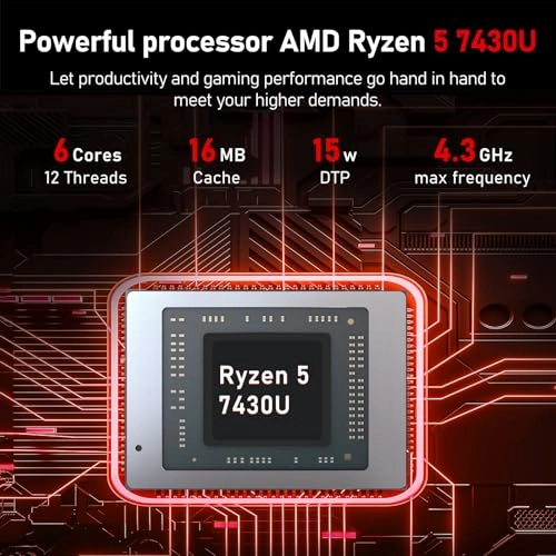 AM01 - 15.6'' Ryzen 5 7430U 16GB DDR4 1TB SSD