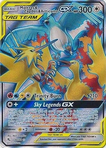 Pokemon Moltres & Zapdos & Articuno Tag Team GX - 66/68 - English