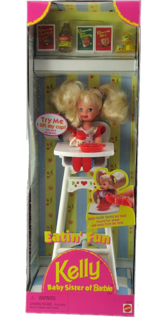Barbie Kelly Doll - Eatin' Fun 1997 High Chair