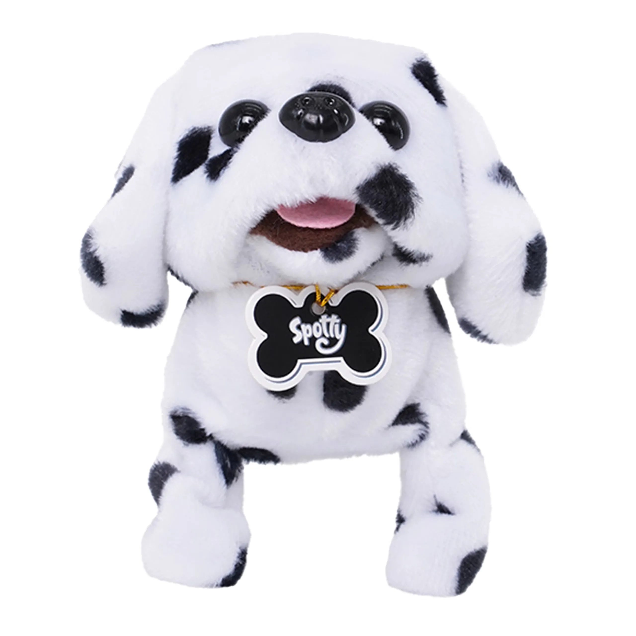 Pugs At Play Battery Operated Walking Pet Spotty - 6.5-Inch