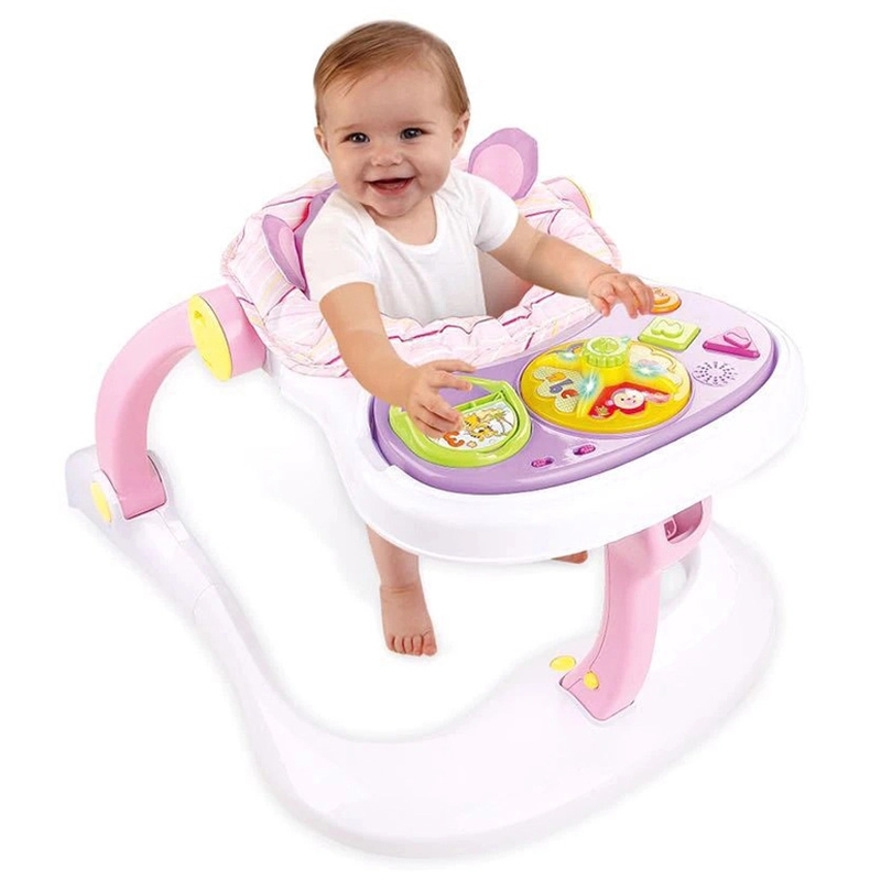 Baby Learning Walker - 3-In-1 Activity Toy Car Pink