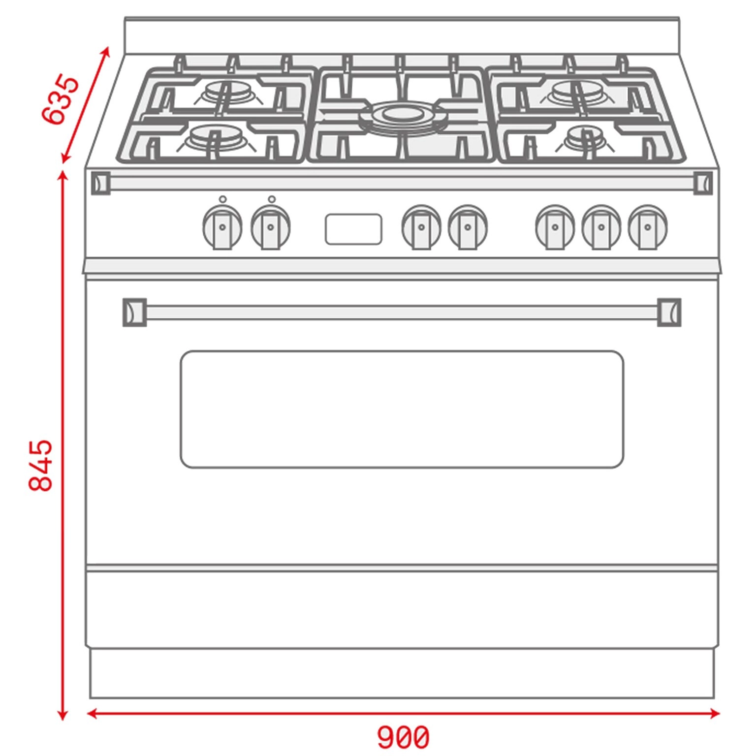 FS 901 5GE GAS Cooker
