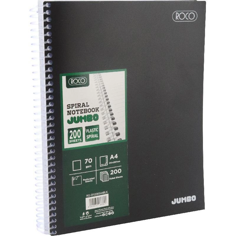 Jumbo Notebook A5 Spiral - Lined 200 Sheets