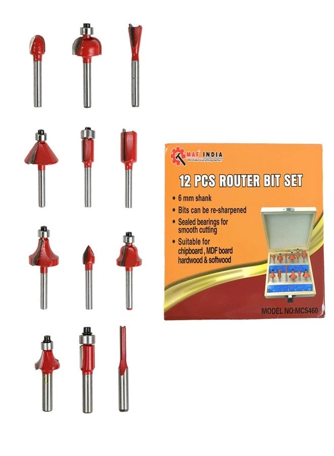 MSC460 - 6mm & 12.7mm Shank 12Pcs