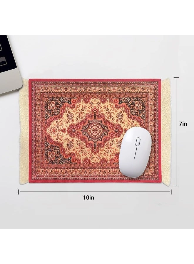 Persian Rug Style Microfiber Polyester Office Mouse Pad - 26x18 cm