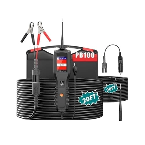 nmbhus PB100 Circuit Probe - 1-10 Amps 12V And 24V Battery Connection Clips DC Voltage AC Voltage Resistance Diode