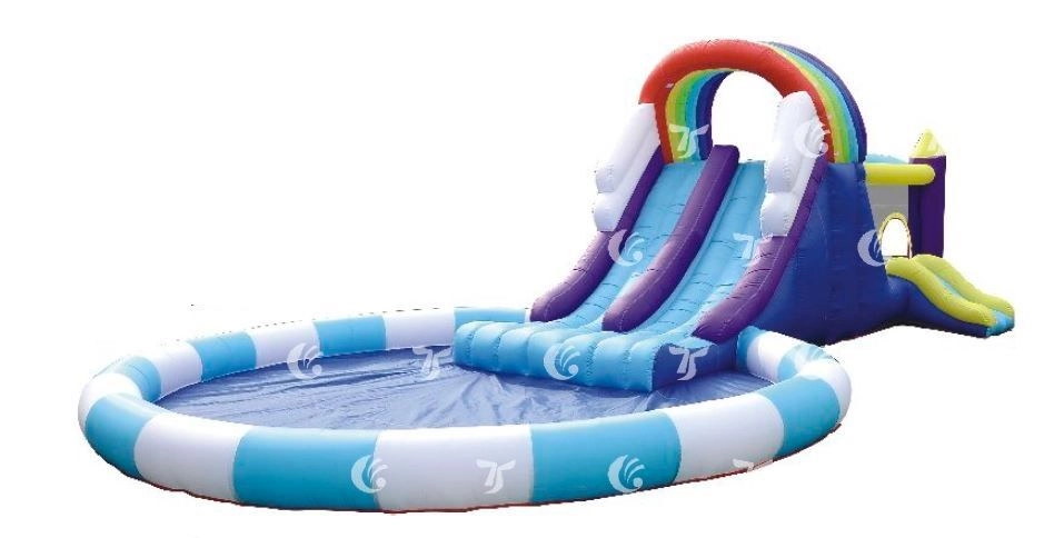 Gambol Rainbow Bounce Slide & Spray Frond House